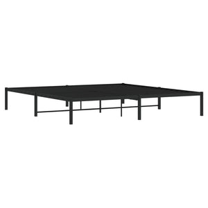 vidaXL Cadre de lit Métal Noir 200x200 cm
