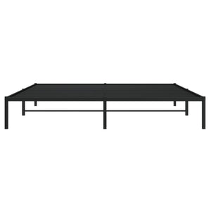 vidaXL Cadre de lit Métal Noir 200x200 cm