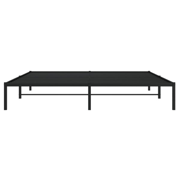 vidaXL Cadre de lit Métal Noir 200x200 cm