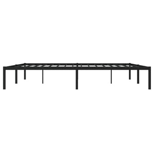 vidaXL Cadre de lit Métal Noir 200x200 cm