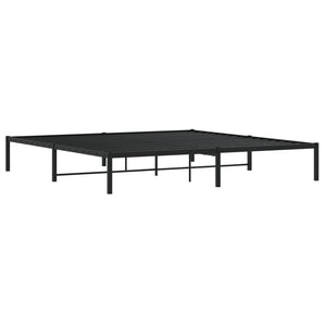 vidaXL Cadre de lit Métal Noir 200x200 cm