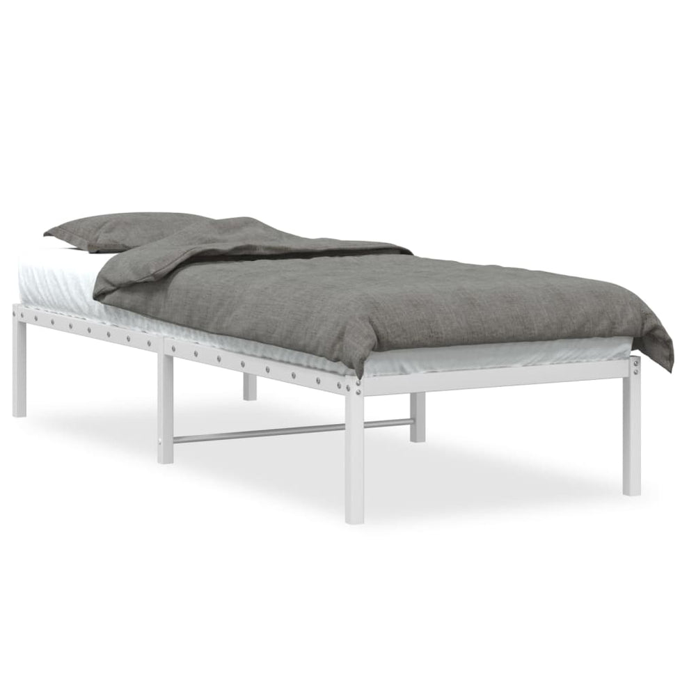 Metallbett Weiß 80x200 cm