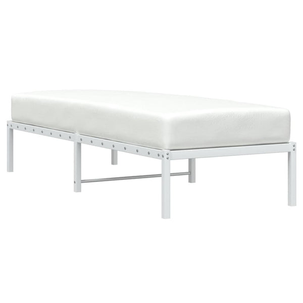 Metallbett Weiß 80x200 cm