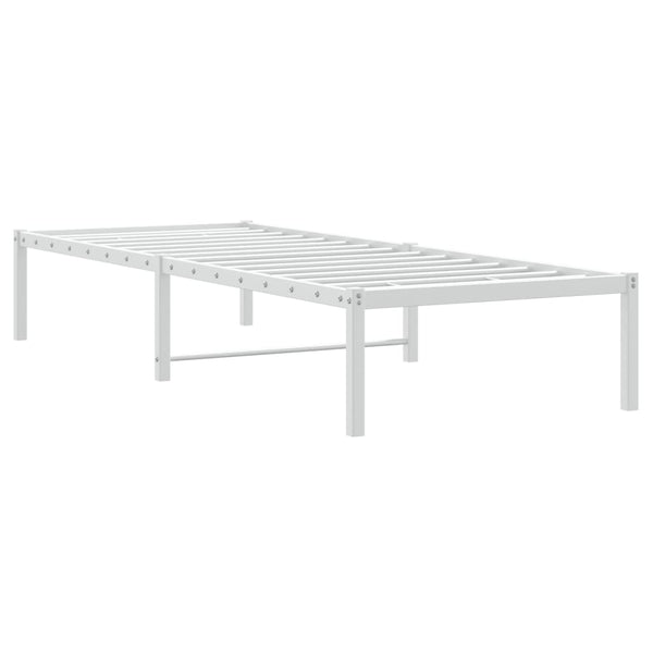 Metallbett Weiß 80x200 cm