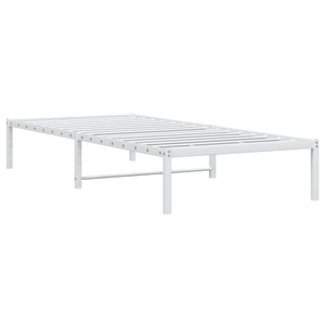 vidaXL Cadre de lit en métal blanc 90x190 cm