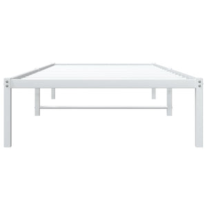 vidaXL Cadre de lit en métal blanc 90x190 cm