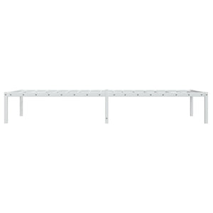 vidaXL Cadre de lit en métal blanc 90x190 cm
