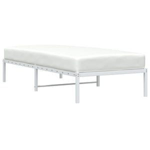 vidaXL Cadre de lit en métal blanc 90x200 cm