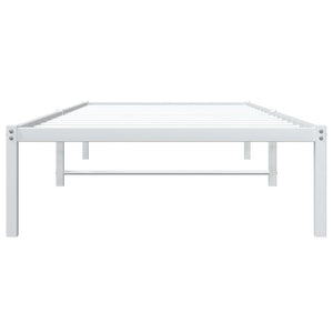 vidaXL Cadre de lit en métal blanc 90x200 cm