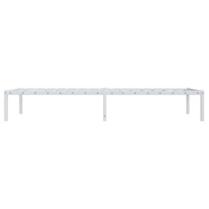 vidaXL Cadre de lit en métal blanc 90x200 cm