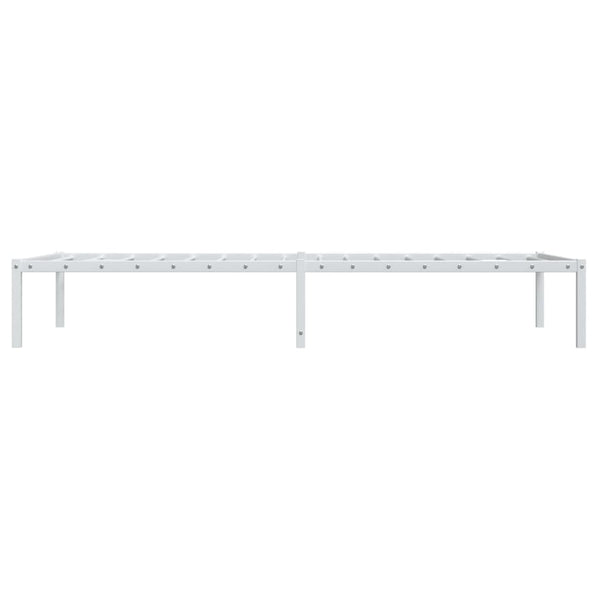 vidaXL Cadre de lit en métal blanc 90x200 cm