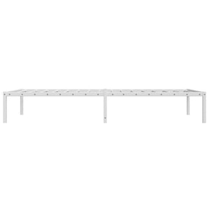 vidaXL Cadre de lit en métal Blanc 100x190 cm