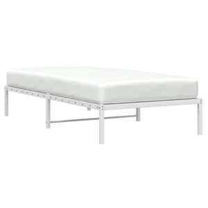 vidaXL Cadre de lit en métal blanc 100x200 cm