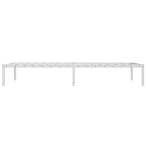 vidaXL Cadre de lit en métal blanc 100x200 cm