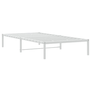 vidaXL Cadre de lit en métal blanc 100x200 cm