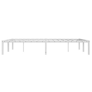 vidaXL Cadre de lit en métal blanc 140x200 cm