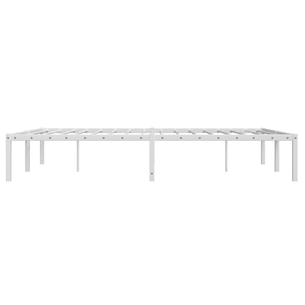 vidaXL Cadre de lit en métal blanc 140x200 cm