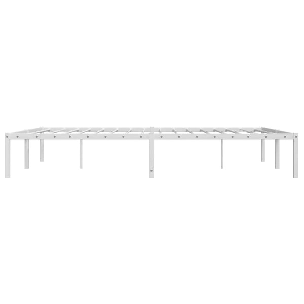 vidaXL Cadre de lit en métal blanc 150x200 cm