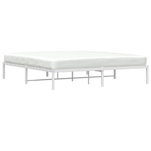 vidaXL Cadre de lit en métal blanc 180x200 cm