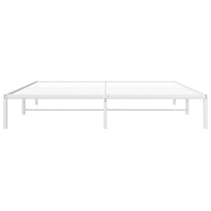 vidaXL Cadre de lit en métal blanc 180x200 cm