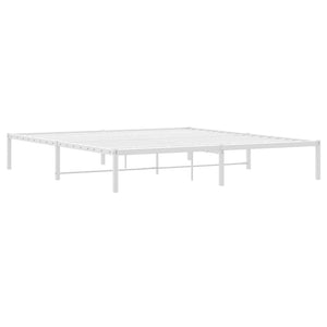 vidaXL Cadre de lit en métal blanc 180x200 cm