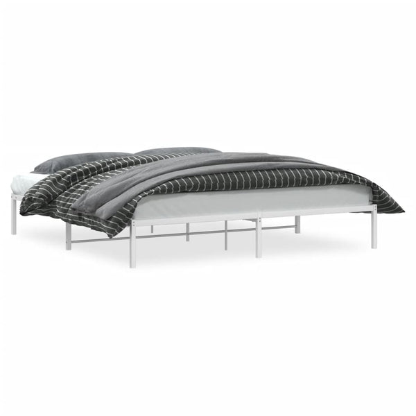 Metallbett Weiß 193x203 cm