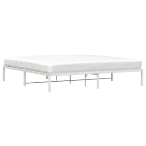 Metallbett Weiß 193x203 cm