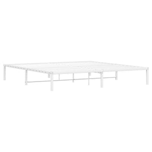 Metallbett Weiß 193x203 cm