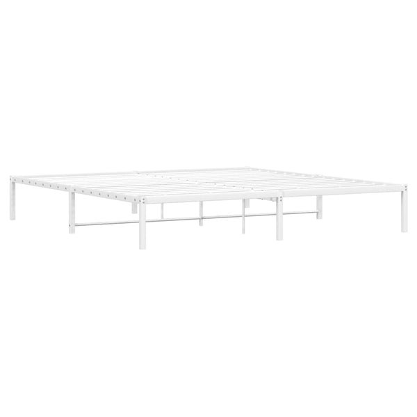 Metallbett Weiß 193x203 cm