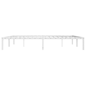 Metallbett Weiß 193x203 cm