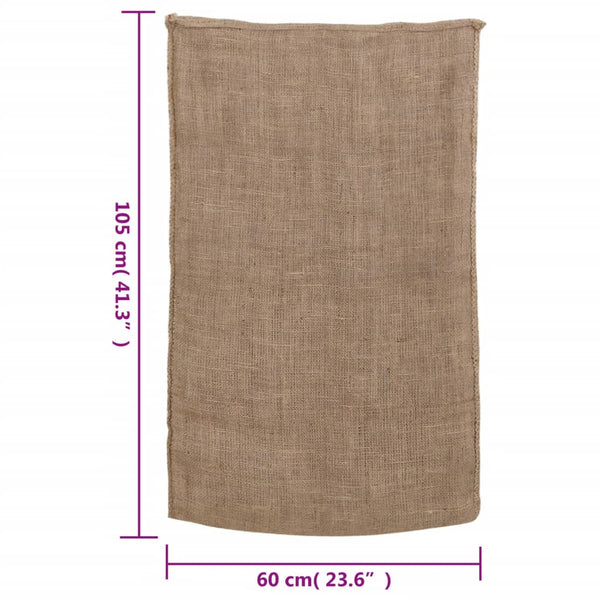 Jutesäcke 5 Stück 60 x 105 cm 100 % Jute 220 g/m²