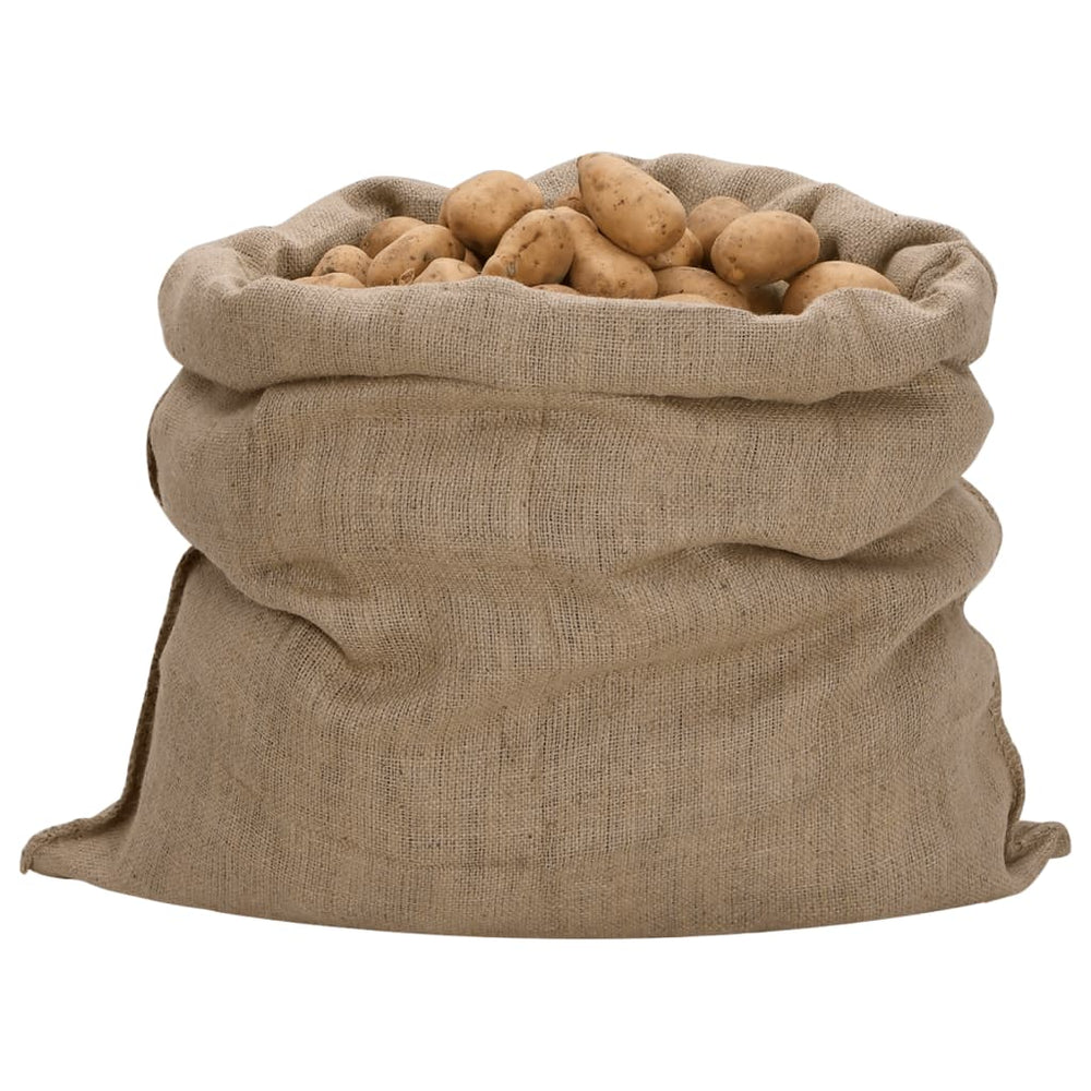 Jutesäcke 10 Stück 100 x 110 cm 100 % Jute 340 g/m²