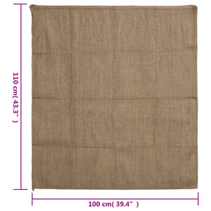 Jutesäcke 10 Stück 100 x 110 cm 100 % Jute 340 g/m²