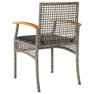 Gartenstühle mit Kissen, 2er Set