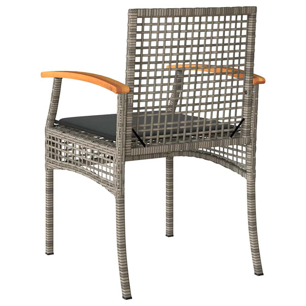 Gartenstühle mit Kissen, 2er Set