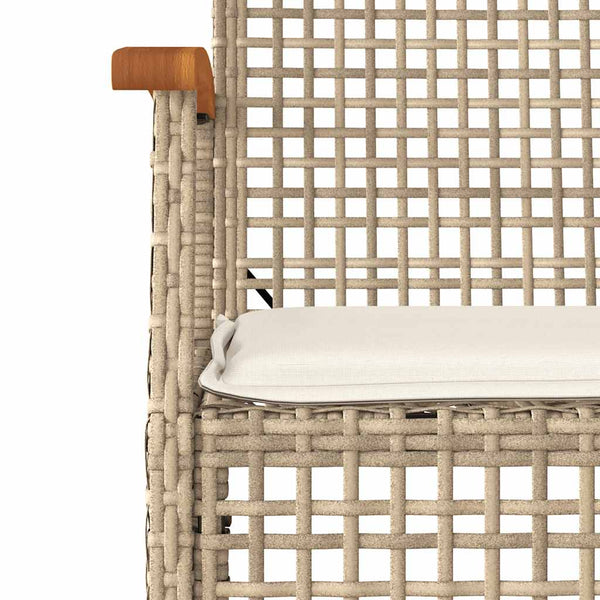 Gartenstühle mit Kissen, 2er-Set