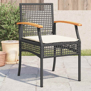 Gartenstühle mit Kissen, 4er Set