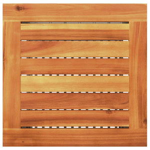 Gartentisch Grau 40x40 cm Poly Rattan