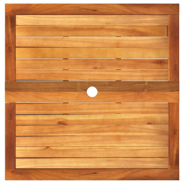 Beiger Poly Rattan Gartentisch 80x80 cm