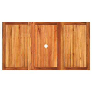 Gartentisch Grau 140x80 cm Poly Rattan