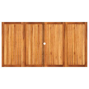 Gartentisch Schwarz 180x90 cm Poly Rattan Akazie