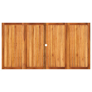 Gartentisch Beige 180x90 cm Poly Rattan Akazie