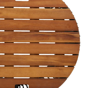 Garten Beistelltische 2er Set Poly Rattan Schwarz