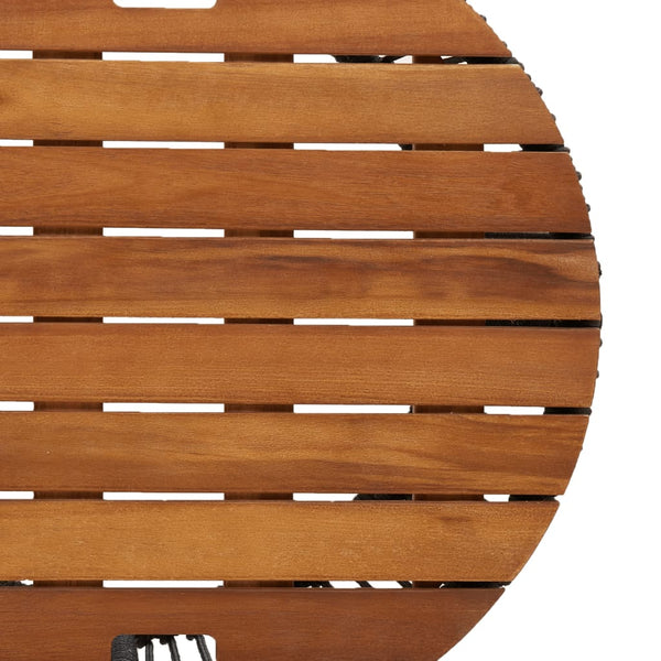Garten Beistelltische 2er Set Grau Rattan