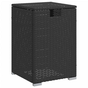 Propan Tank Verstecktisch Schwarz Poly Rattan