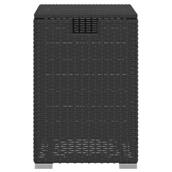 Propan Tank Verstecktisch Schwarz Poly Rattan