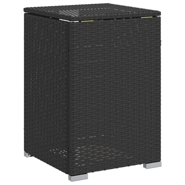 Propan Tank Verstecktisch Schwarz Poly Rattan