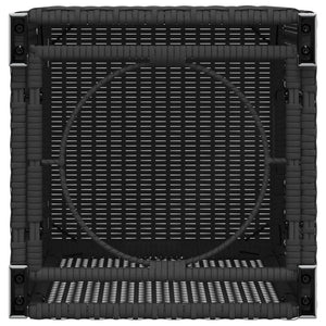 Propan Tank Verstecktisch Schwarz Poly Rattan