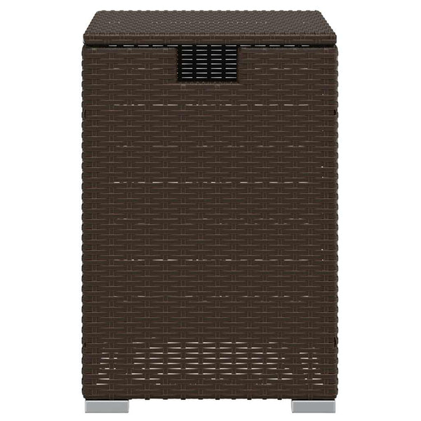 Propan Tank Verstecktisch Braun Poly Rattan