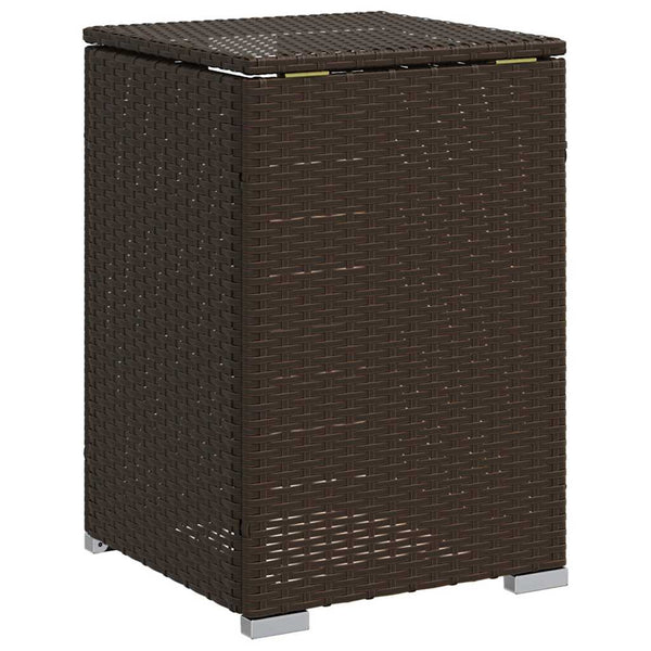 Propan Tank Verstecktisch Braun Poly Rattan